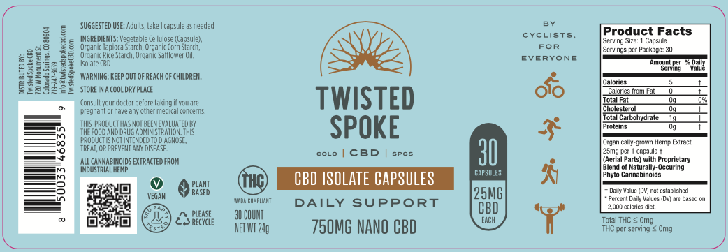 Daily Support Nano CBD Capsules - Isolate