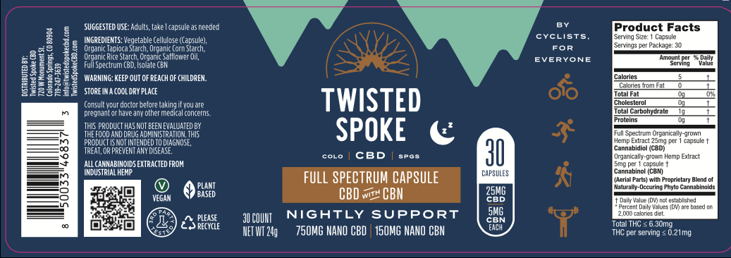 Nightly Support CBN Nano Capsules - Full Spectrum