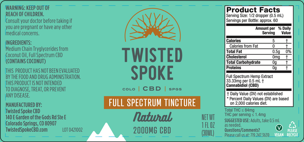 CBD Tincture - Full Spectrum
